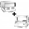 Freezer/refrigerated base unit combination -22 ~ +8°C - 905mm - 1 drawer - incl. chip warmer