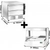 Freezer/refrigerated base unit combination -22 ~ +8°C - 900mm - 2 drawers - incl. chip warmer