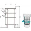 Coffee base unit 0.8m, without shelf