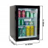 Minibarová lednička - 1 prosklené dveře