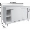 Heating cabinet ECO - 1600x700mm - with backsplash