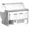 Refrigerated counter - 1100mm - with lighting - Front panel red