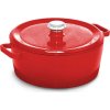 Litinový hrnec - Ø 240 mm - červený