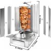Kebab gril - 4 hořáky - max. 60 kg - vč. ochranný list