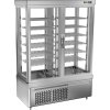 Panoramic frozen cabinet with 12 shelf trays