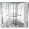 Panoramic display cabinet with 7 rotating glass shelves