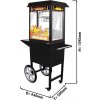 Stroj na popcorn vč. vozíku - 5 kg/h