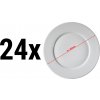 (24 kusů) PERA bílá - Talíře ploché - talíře na pizzu - Ø 30 cm