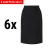 (6 kusů) Karlowsky - číšnická sukně základní - černá - velikost: M