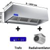 Digestoř 2,8 m - s motorem, ovladačem, filtrem a světlem- hloubka 1100 mm