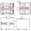 Plynová pizza pec - 1130x910 mm - 4+4× Ø 34 cm - až 450 °C - Manuální