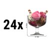 (24 kusov) Nadčasový pohár na zmrzlinu - sklo - 0,25 litra