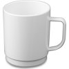 (50 Kusů) Polykarbonátový šálek na čaj/kávu, bílý - 250 ml