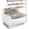 Cukrárenský pult - 998x985x1345 mm - 1300 l - se skleněným čelem - s 1 dveřmi - s 2 policemi