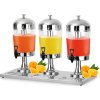 Dávkovač džusu z nerezové oceli - 3x 8L