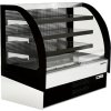 Wall-mounted refrigerated shelf - 1290mm - with LED lighting & 3 shelves - closed at the back