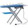 Ironing table with integrated heater