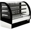 Wall-mounted refrigerated shelf - 1915mm - with LED lighting & 3 shelves - closed at the back