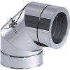 Čisticí koleno - 90° - s revizním otvorem - z nerezové oceli - Ø 400 mm