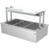 Vestavěná Bain Marie - 1,1m - 3x GN 1/1 - vč. chladicí vaničky