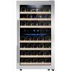 Lednice na víno - 2 klimatické zóny - 120 l - max. 45 lahví
