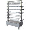 Mobile spit trolley for 12x skewers