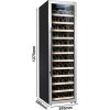 Lednice na víno - 1 klimatická zóna - 155 L - max. 58 lahví