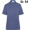 KARLOWSKY | Dámská kuchařská bunda s krátkým rukávem v džínovém stylu - vintage modrá - velikost: 54
