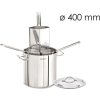 pasta pot - Ø 400 mm - with 4 colanders
