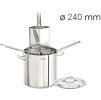 pasta pot - Ø 240 mm - with 3 colanders