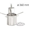 pasta pot - Ø 360 mm - with 4 colanders