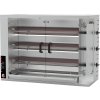 Gas chicken grill - 14.1kW - with 3 skewers for 15 chickens