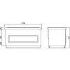 Buffet counter - with bain-marie - 1700mm - with LED lighting - for 4x GN 1/1