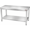 PREMIUM Stainless Steel Work Table with Bottom Shelf and No Back Panel, 1,500 x 600 mm