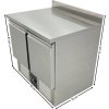 Refrigerated table 0.9 x 0.7 m - with 2 doors and rear upstand