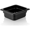 Polycarbonate GN container 1/6 - Black - Depth 65 mm
