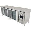 Refrigerated table with 4 glass doors
