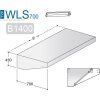 Wall hood - 1400mm - with filter and lamp