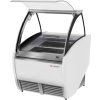 Ice cream counter LEO - 1330mm - air circulation-  for 10x 5 Litre containers - White