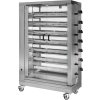 Gas chicken grill - 42kW - with 7 skewers for 42 chickens