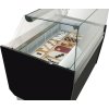 Ice cream counter LIAM- 1310mm -static - for 10 + 10x5 liter containers- Black