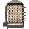 Charcoal chicken grill - with 6 skewers for 30 chickens
