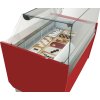 Lada na lody - Liam - 1560 mm - z oświetleniem LED - na 13 + 13 pojemników - czerwona