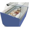 Lada na lody - Liam - 1560 mm - z oświetleniem LED - na 13 + 13 pojemników - niebieska