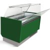 Ice cream counter LIAM - 1560mm - static - for 13 + 13x 5 liter containers- Green