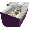 Ice cream counter LIAM - 1560mm - static- for 13 + 13x 5 liter containers- Violet