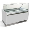 Ice cream counter LIAM- 1560mm -static - for 13 + 13x 5 liter containers- White