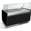 Ice cream counter LIAM - 1560mm - static - for 13 + 13x 5 liter containers- Black