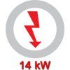 Elektrický sporák - 14 kW - 4 plotýnky hranaté