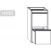 Drawer unit with 2 drawers PREMIUM - Substructure module 400x560mm